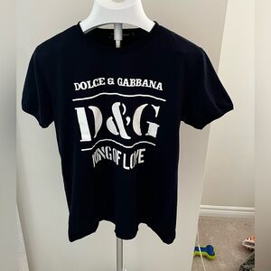Dolce & Gabbana Navy Graphic Tee
